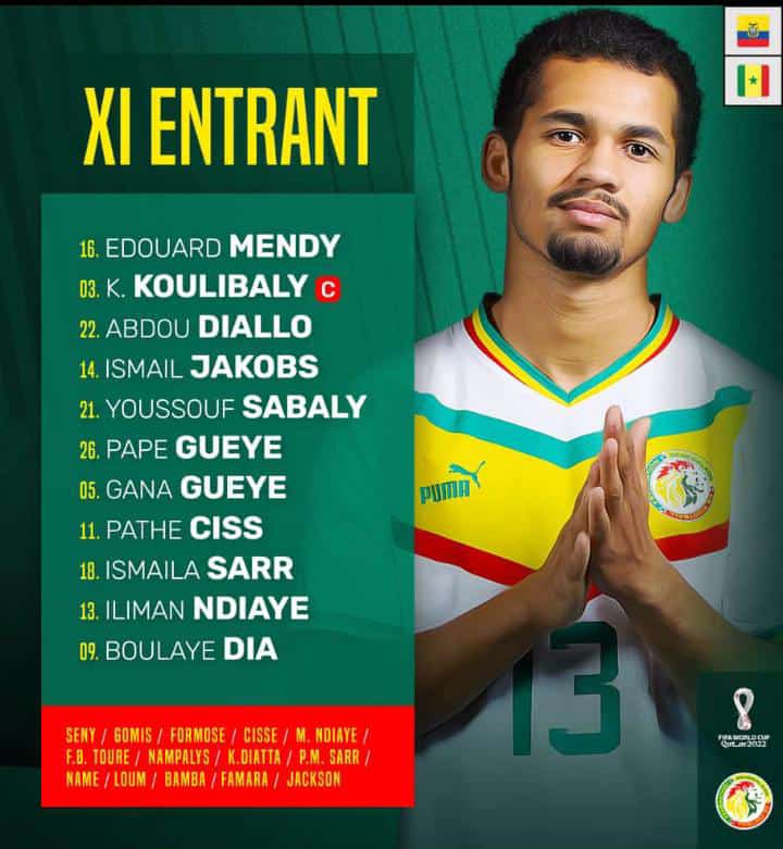 11 de Cissé: Illimane Ndiaye et Pathé Ciss titulaires