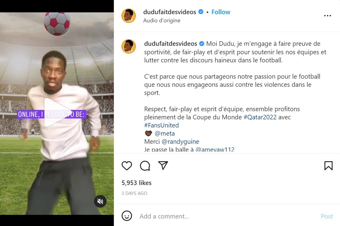 Meta a mis en place de nouvelles mesures de sécurité afin de protéger les footballeurs et les supporters durant la Coupe du Monde