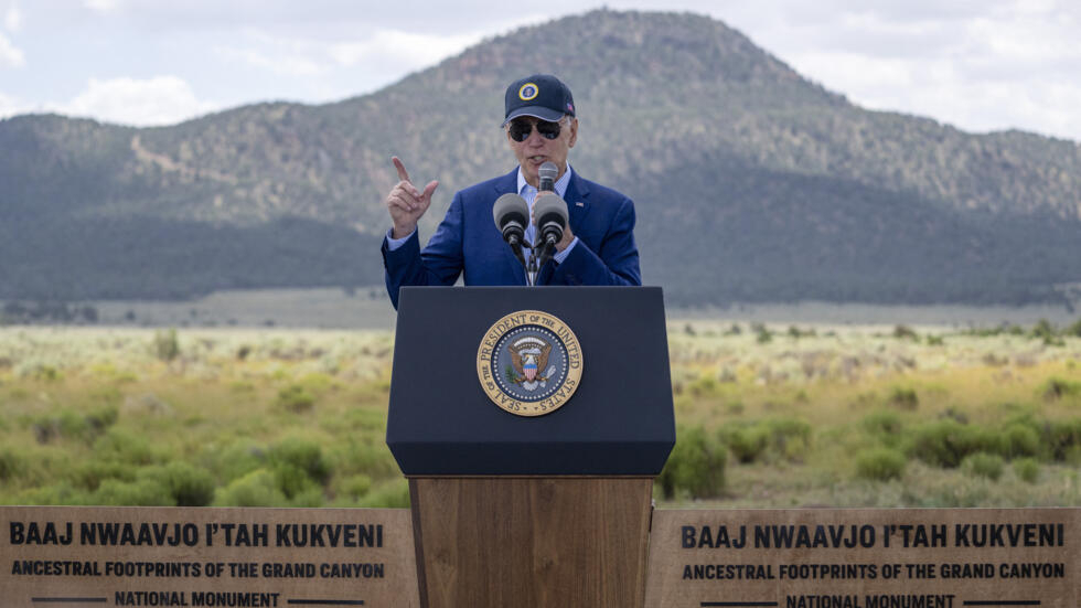 États-Unis: Joe Biden crée une zone protégée au Grand Canyon et défend sa politique sur le climat