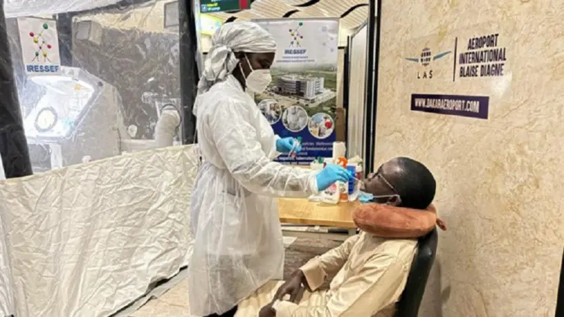 Test Covid_19: l&rsquo;IRESSEF est bien présent à l&rsquo;Aéroport International de Blaise Diagne pour les pèlerins